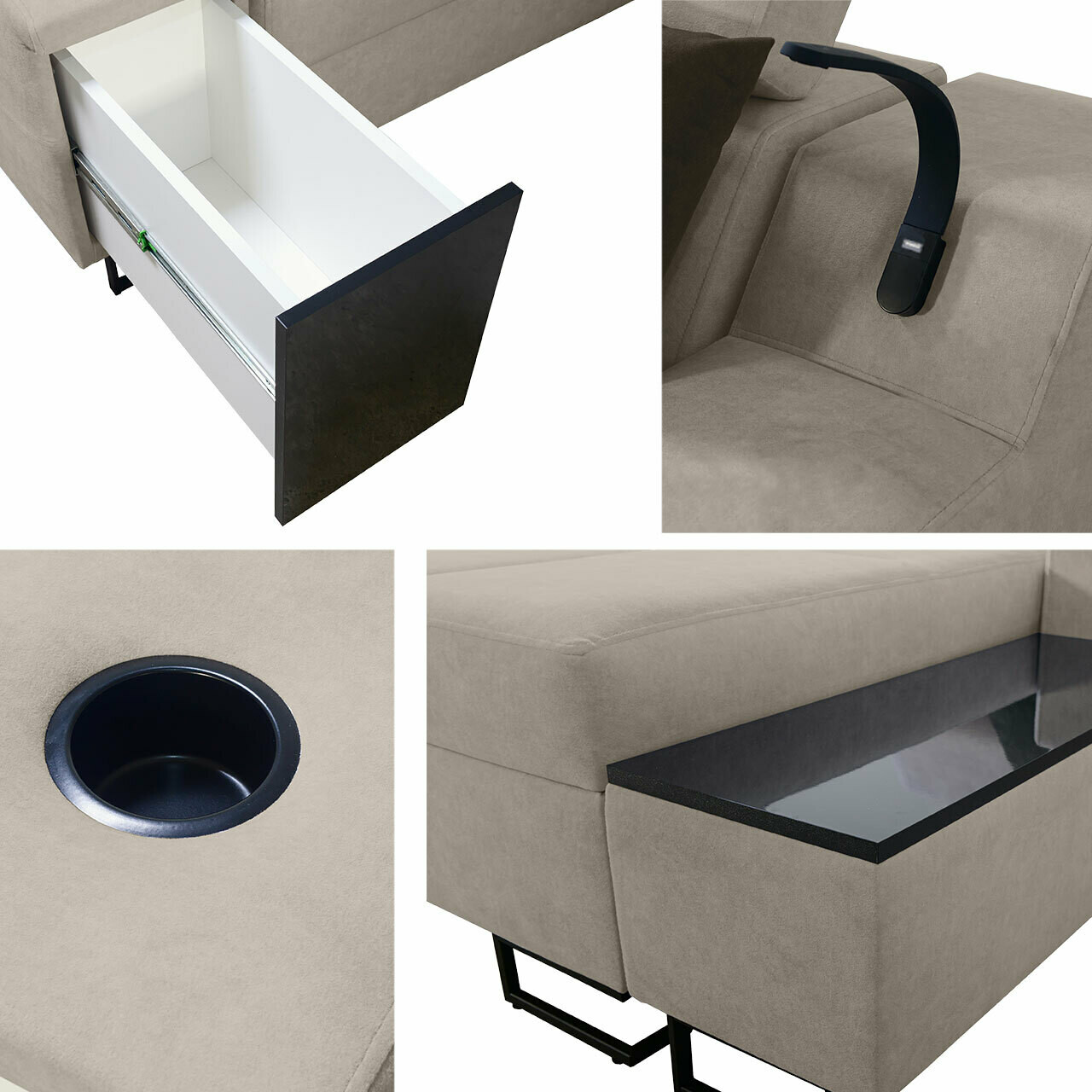 Hoekbank Sarasota 160 (Uttario Velvet 2980 + Uttario Velvet 2973)