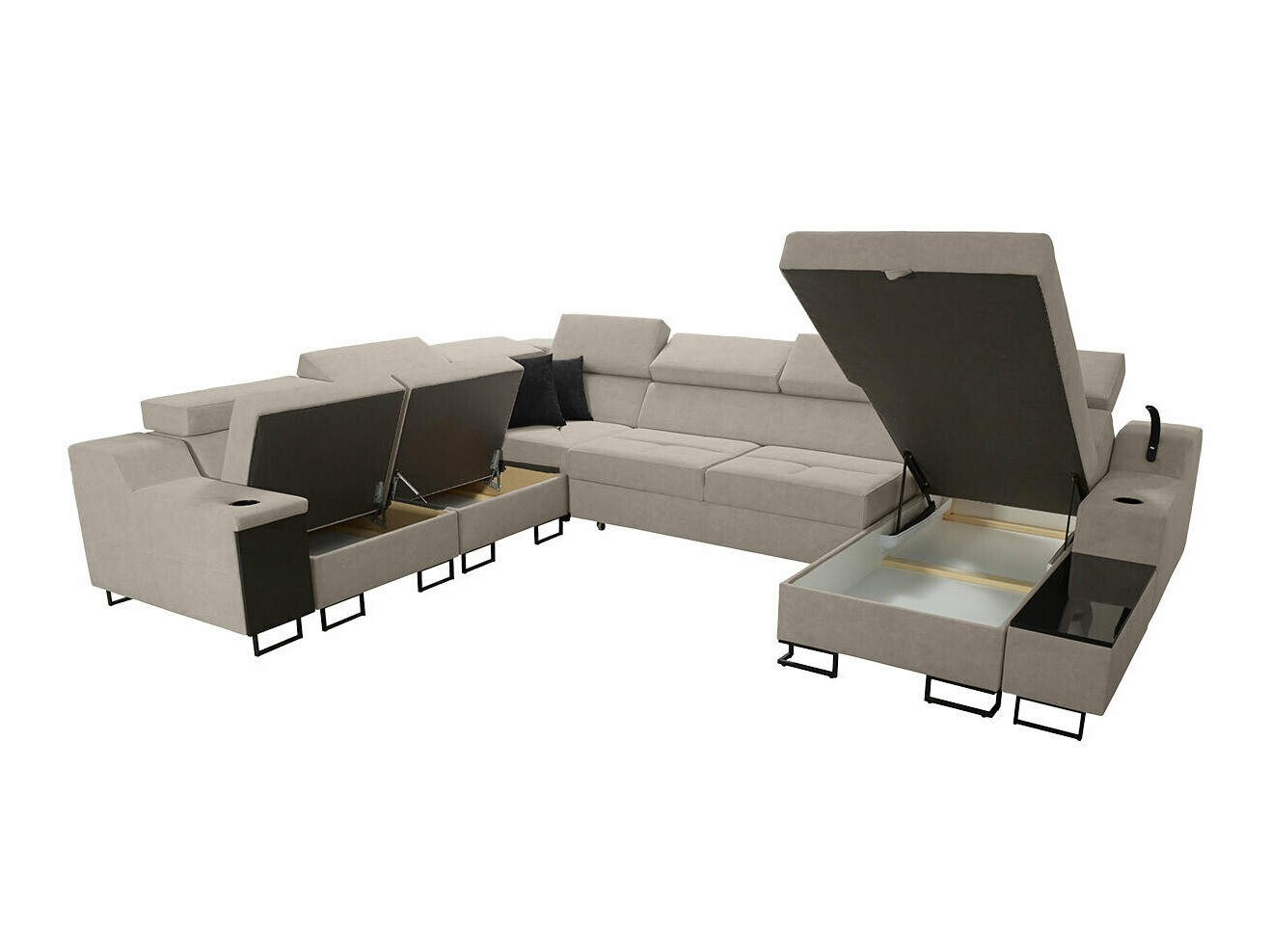 Hoekbank Sarasota 160 (Uttario Velvet 2980 + Uttario Velvet 2973)