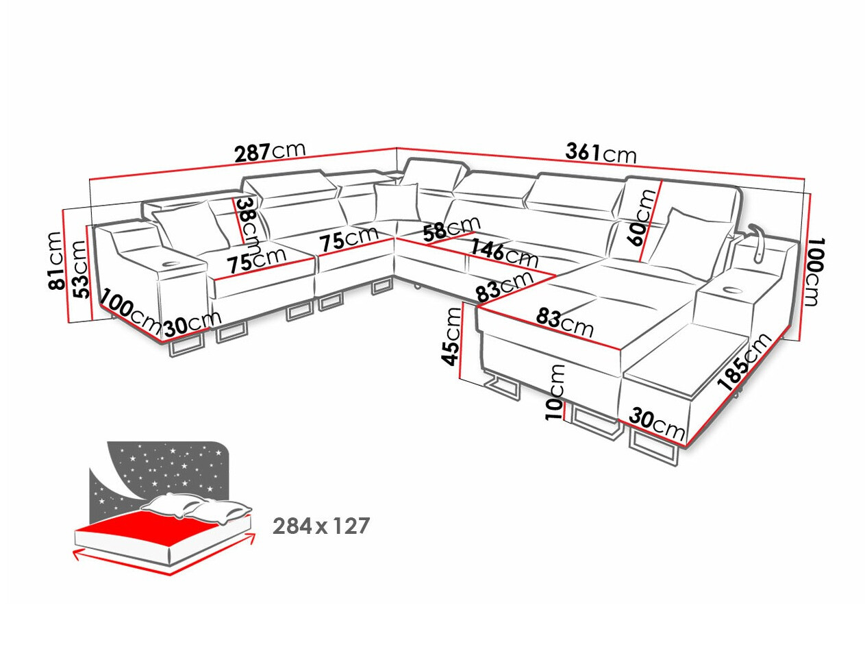 Hoekbank Sarasota 160 (Uttario Velvet 2980 + Uttario Velvet 2973)