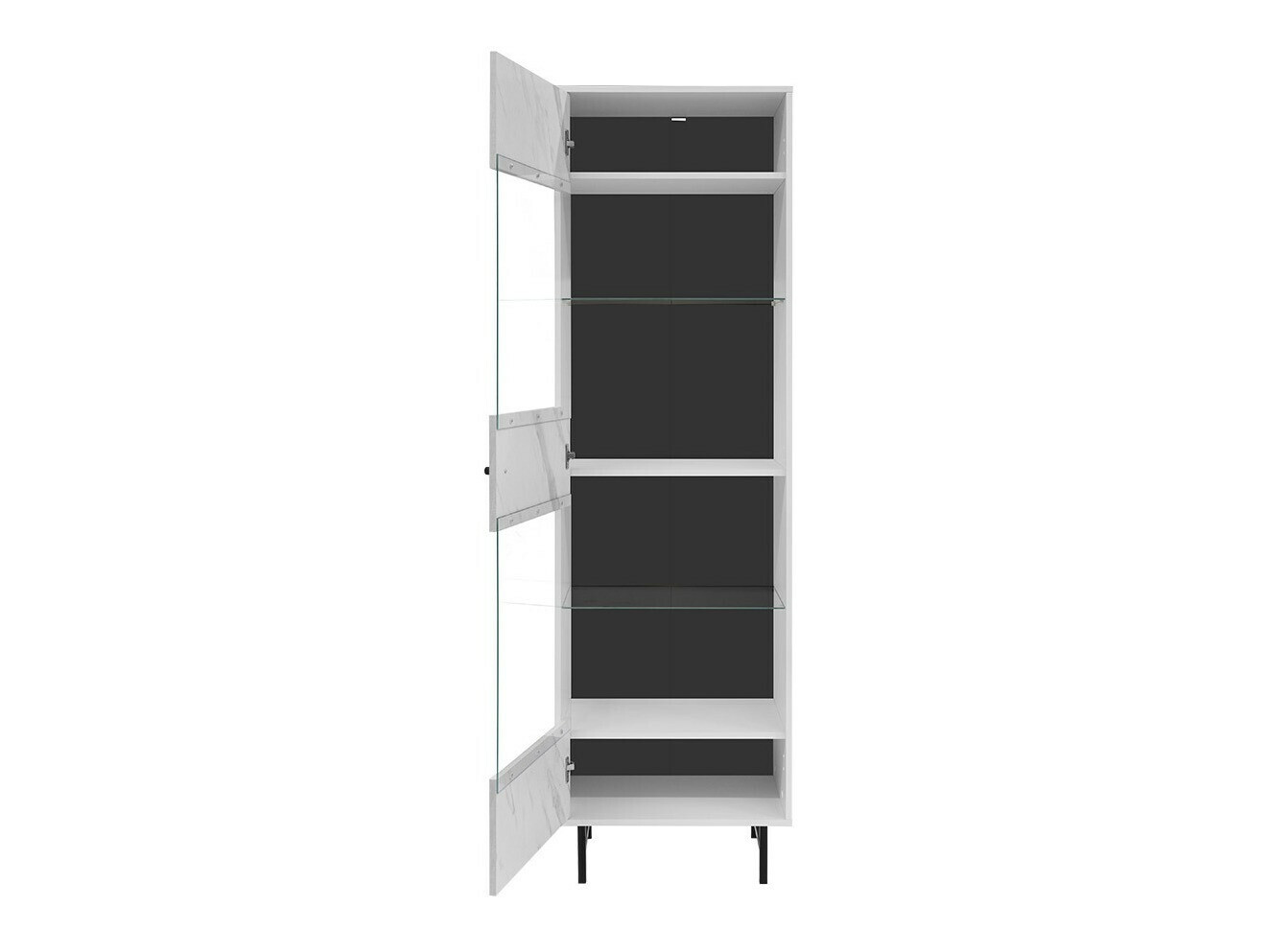 Boekenkast Providence T104 (Wit marmer)