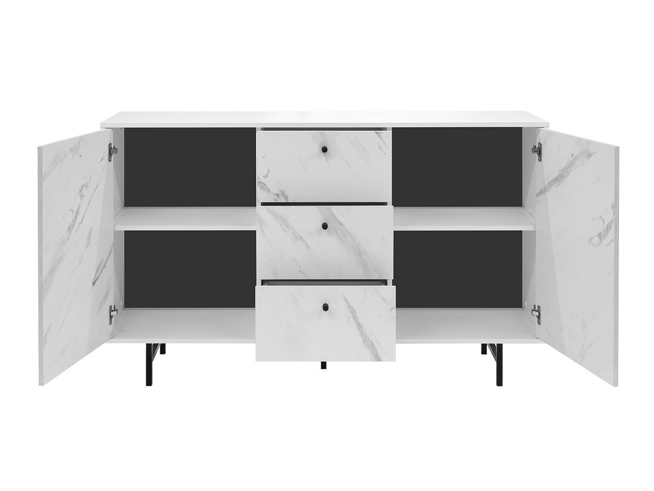 Ladekast Providence T100 (Wit marmer)