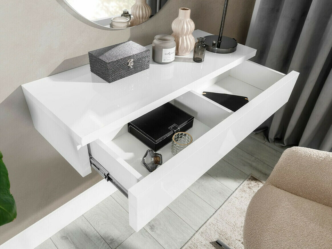 Kaptafel Delpher (Zwart + Glanzend zwart)