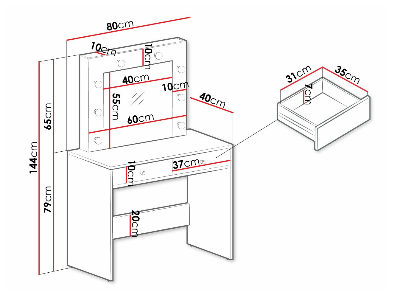 Kaptafel Bedford 102
