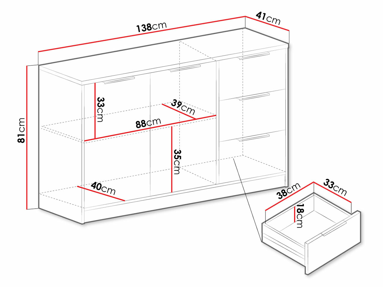 Ladekast Ophdome 109
