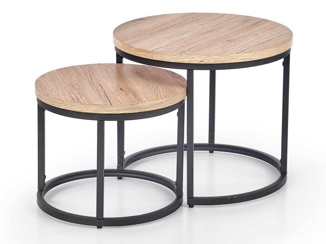 Salontafel set Houston 951 (San Remo eik + Zwart)