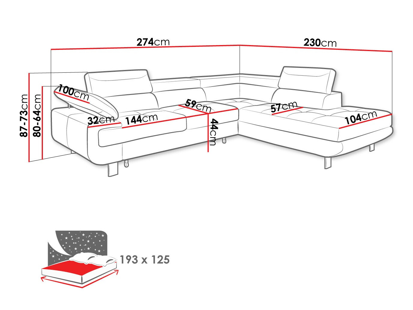 Hoekbank Lincoln 188 (Barrel 03)
