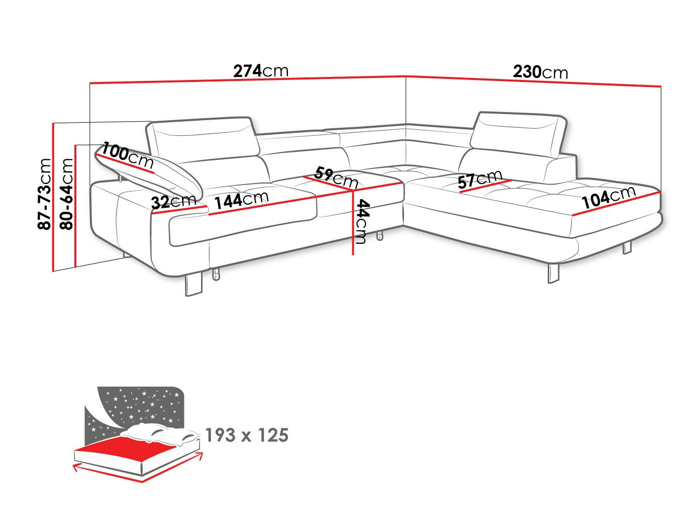 Hoekbank Lincoln 188 (Barrel 83)