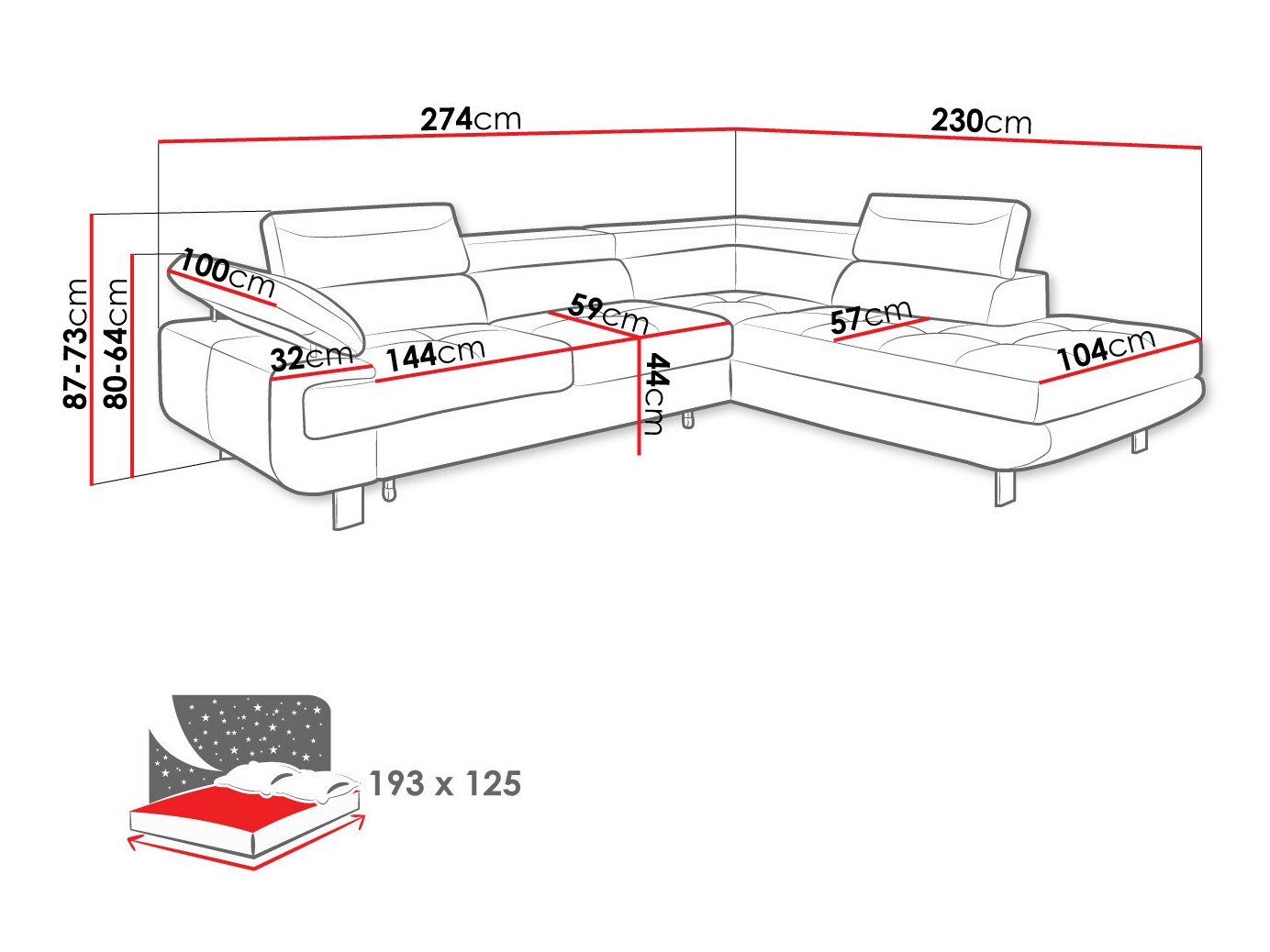 Hoekbank Lincoln 188 (Barrel 97)
