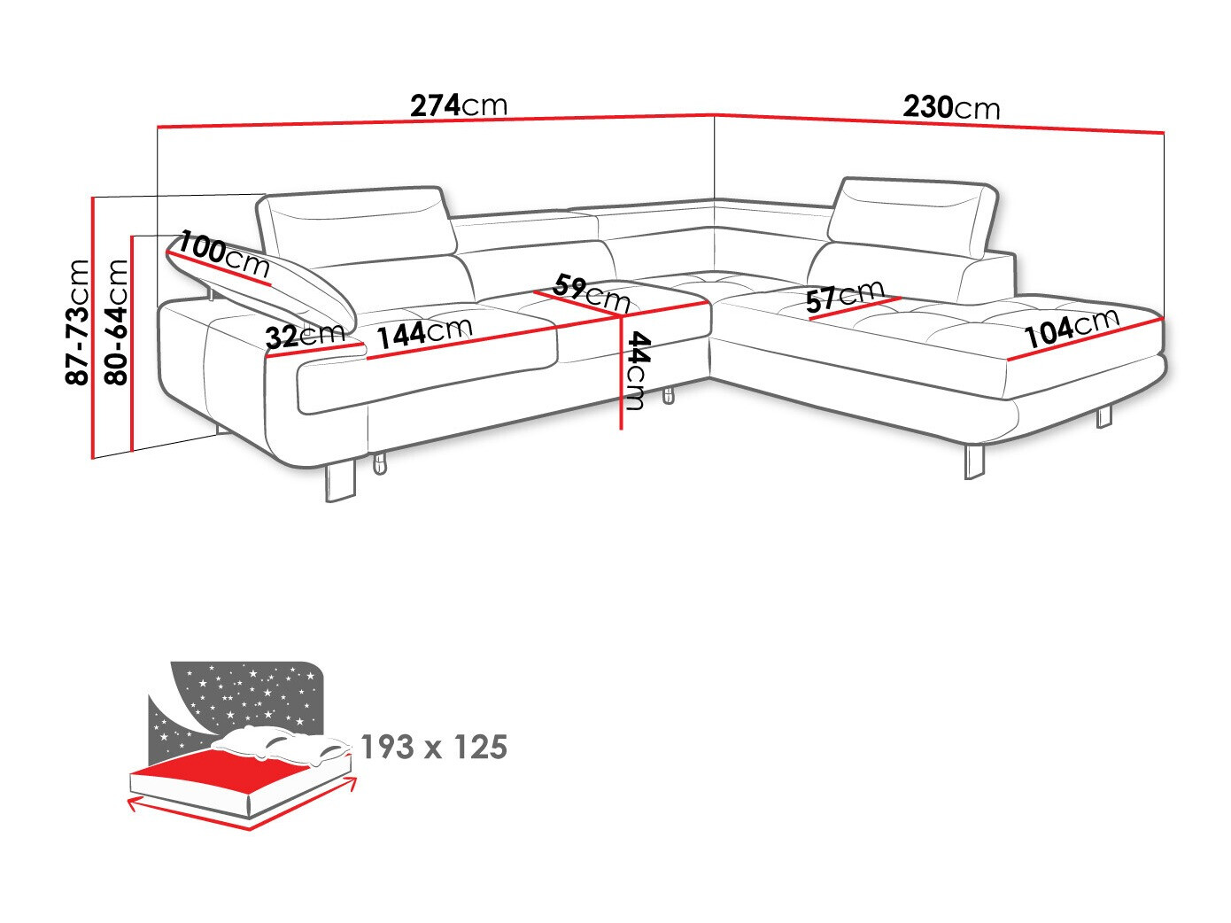 Hoekbank Lincoln 188 (Barrel 97)