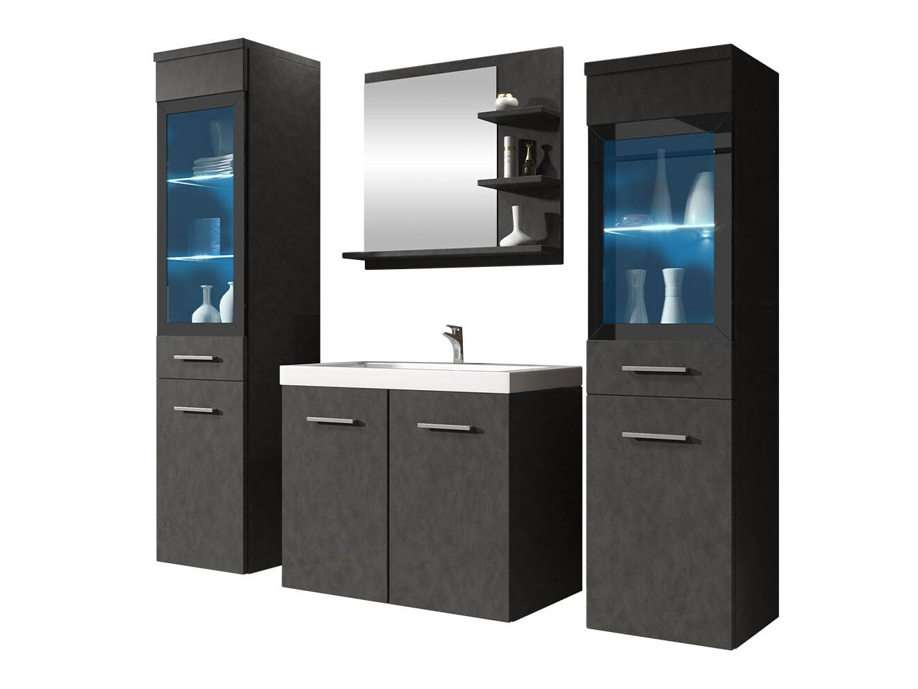 Badkamerset Scientia IV (Matera grijs)