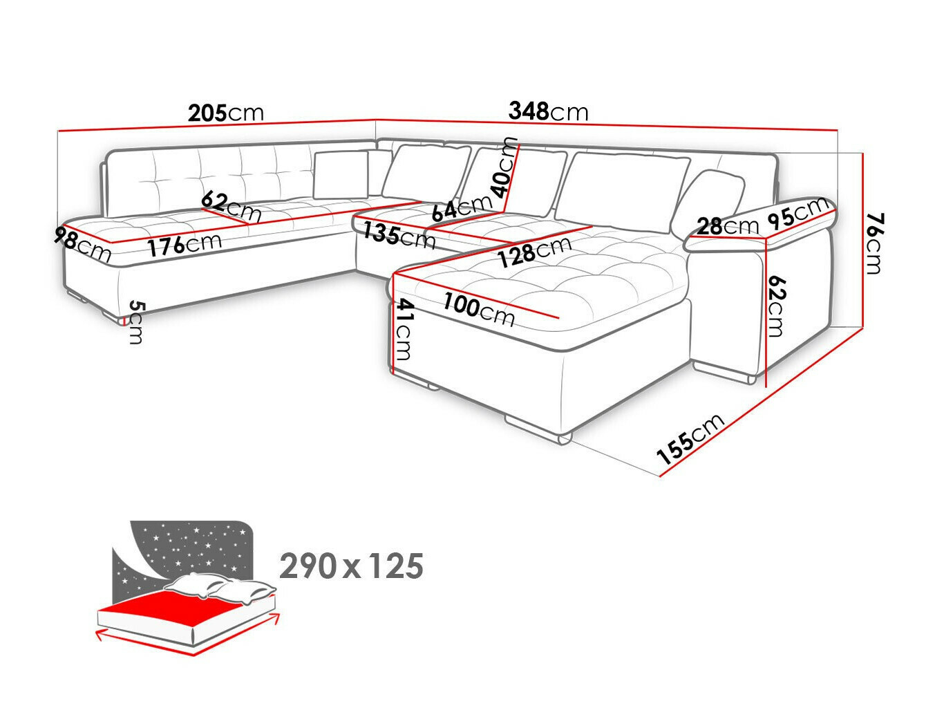 Hoekbank Comfivo 180 (Horton 204.01)