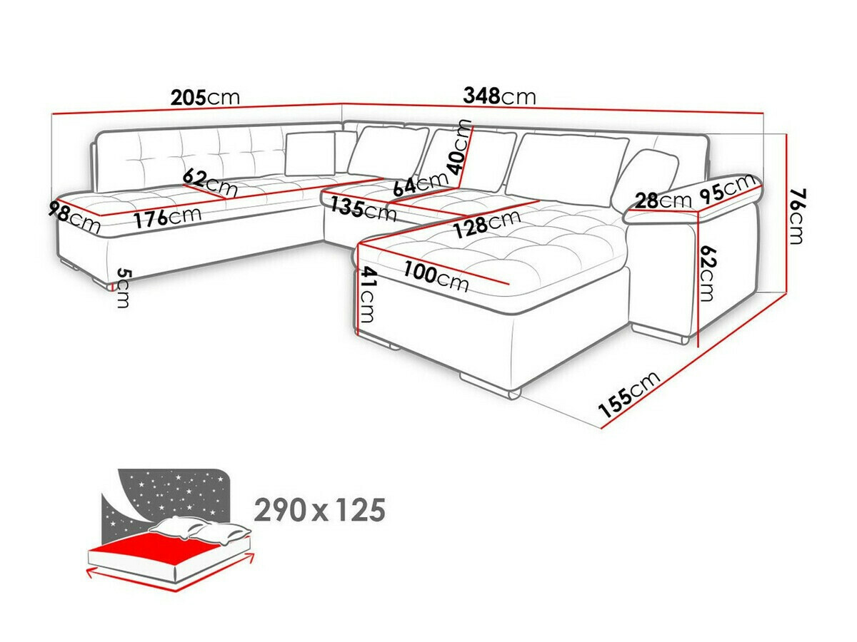 Hoekbank Comfivo 180 (Magic Velvet 2225-151 + Venus Velvet 2941)