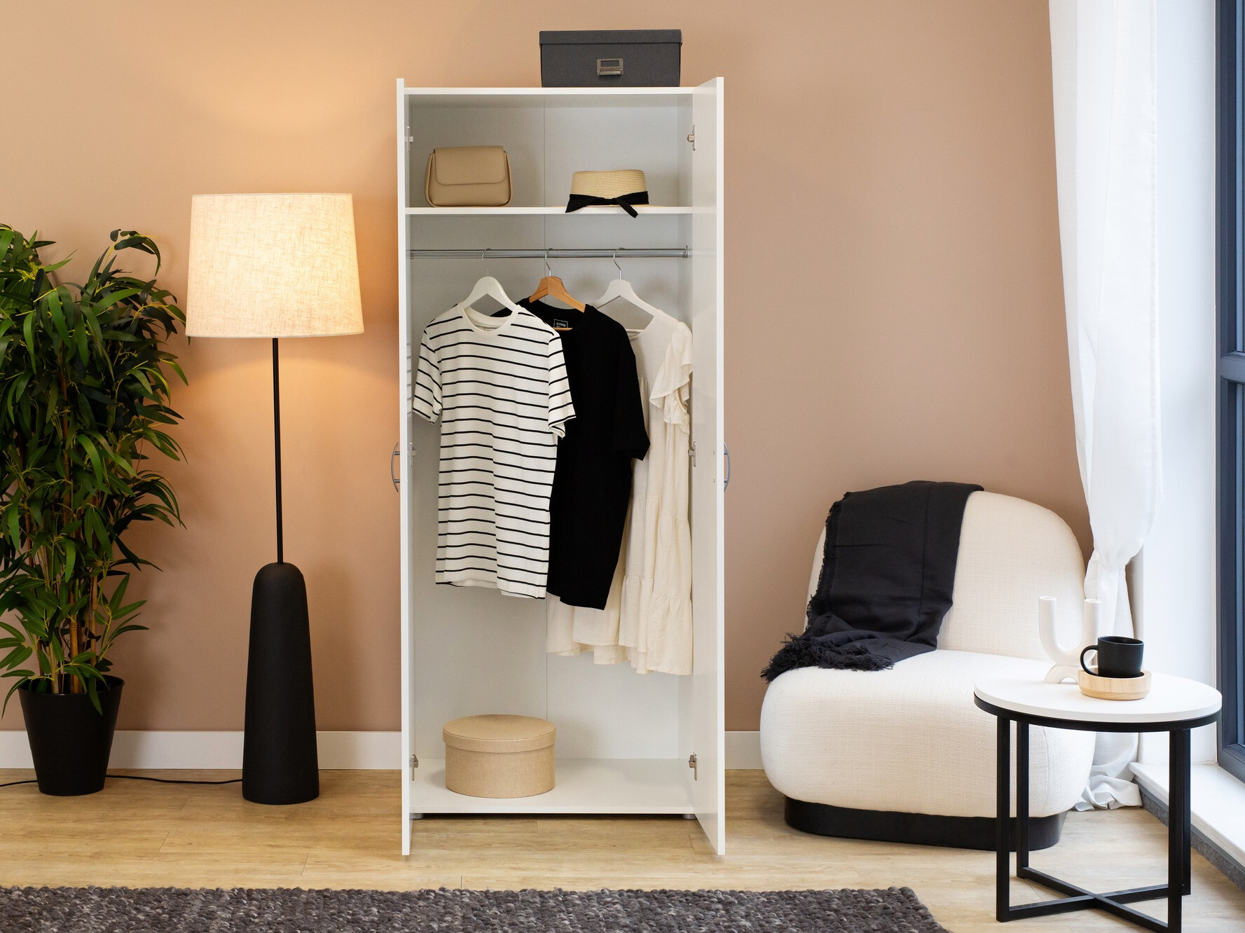 Kledingkast Bristol 183 (Wit)