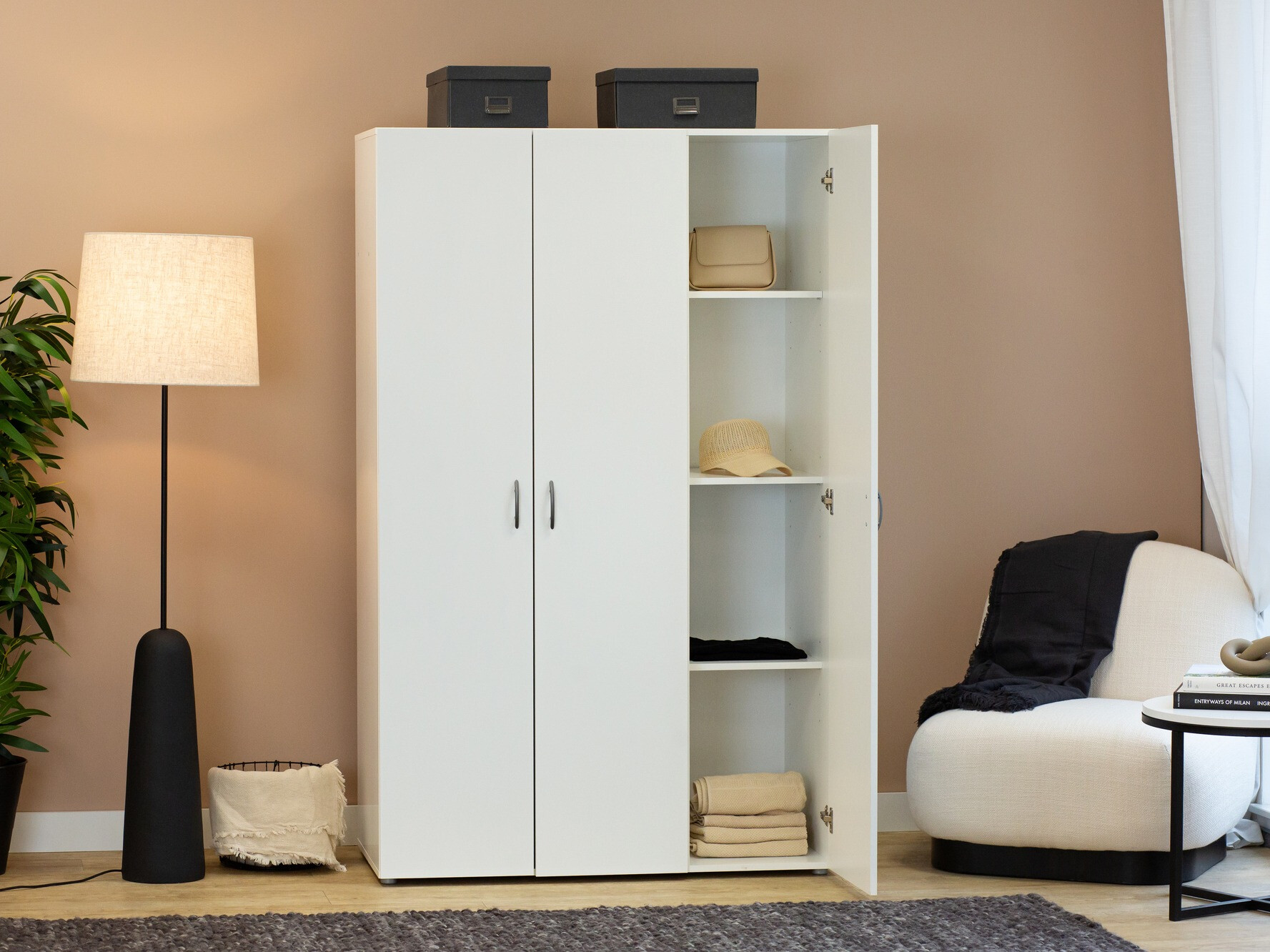 Kledingkast Bristol 184 (Wit)