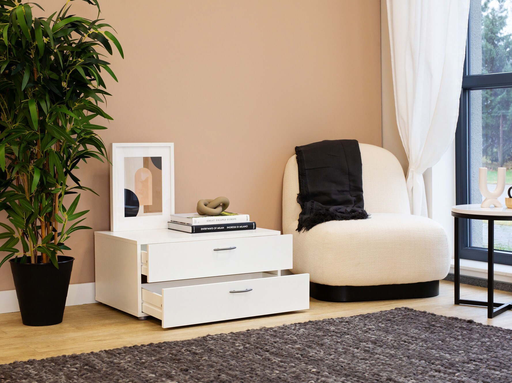 Bijzettafel Bristol 185 (Wit)