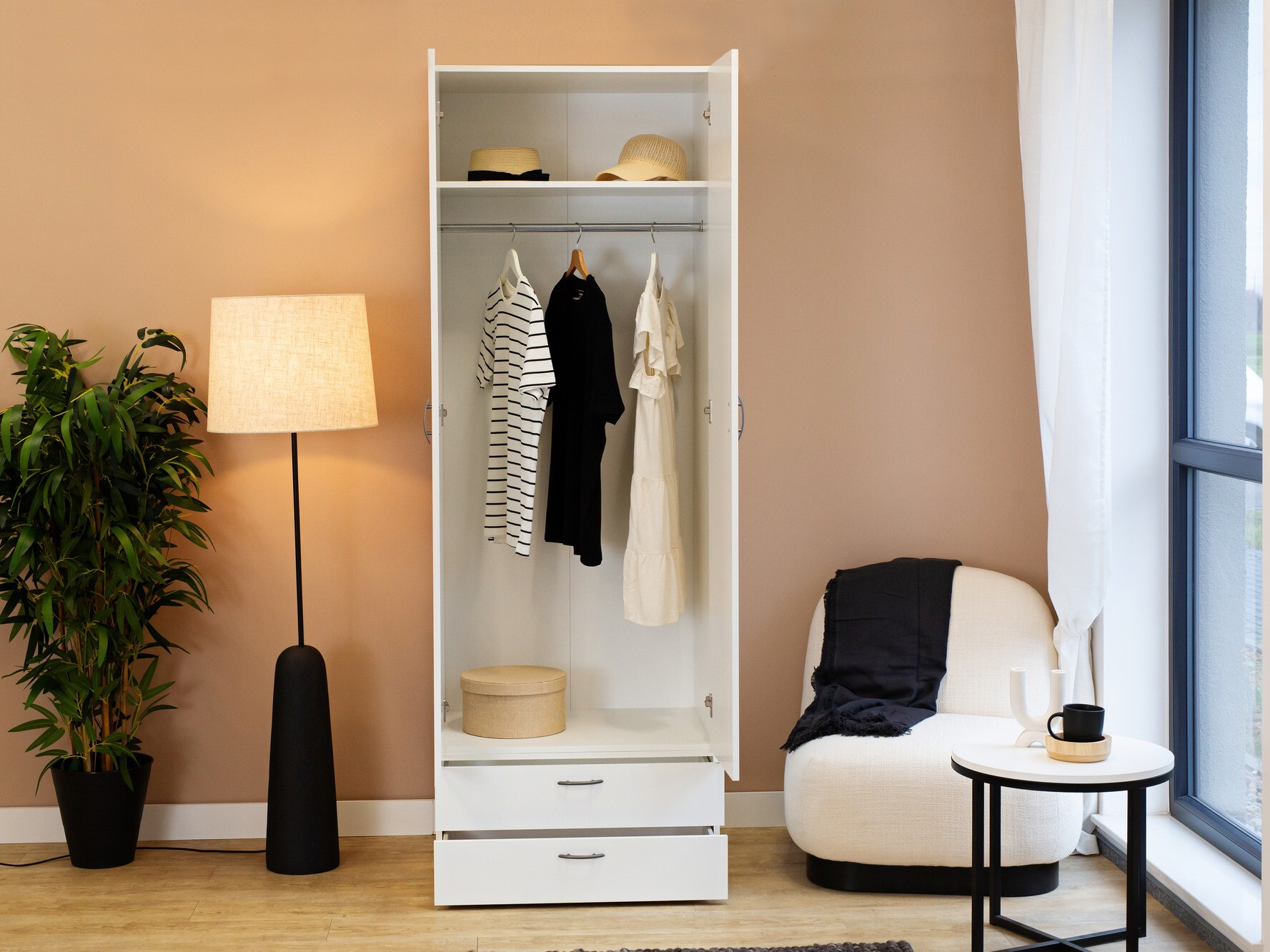 Kledingkast Bristol 187 (Wit)