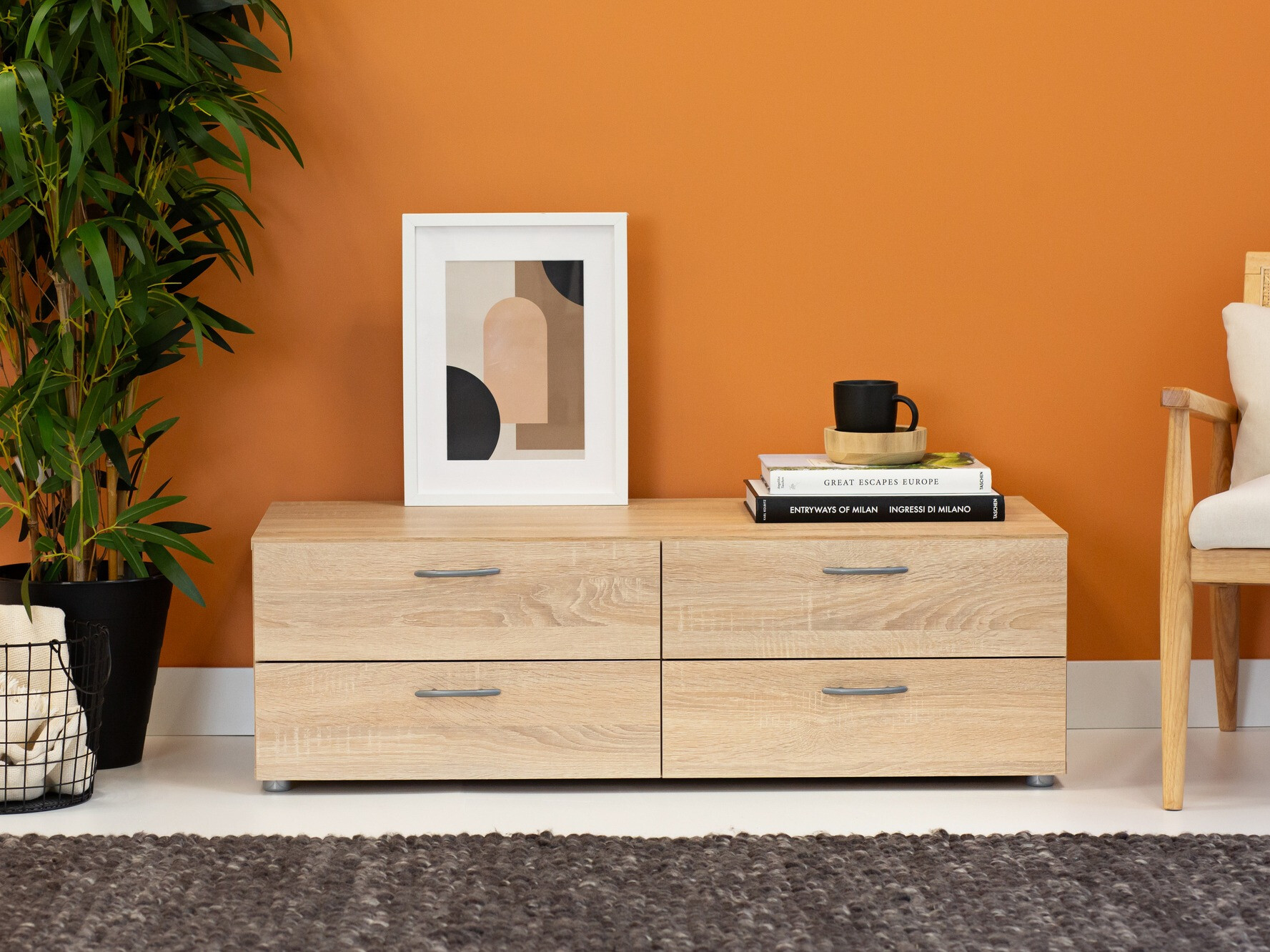 Ladekast Bristol 186 (Sonoma eik)