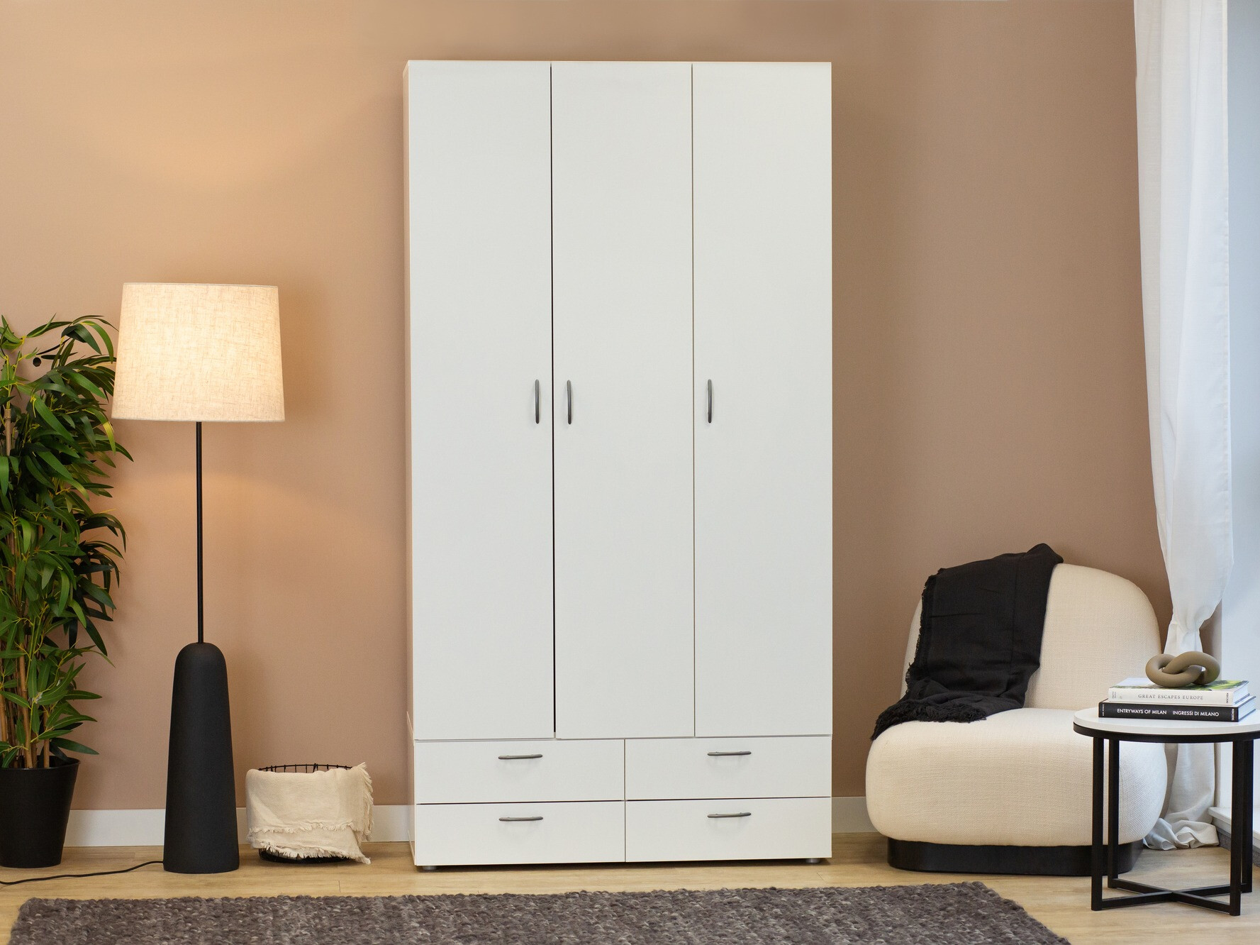 Kledingkast Bristol 188 (Wit)