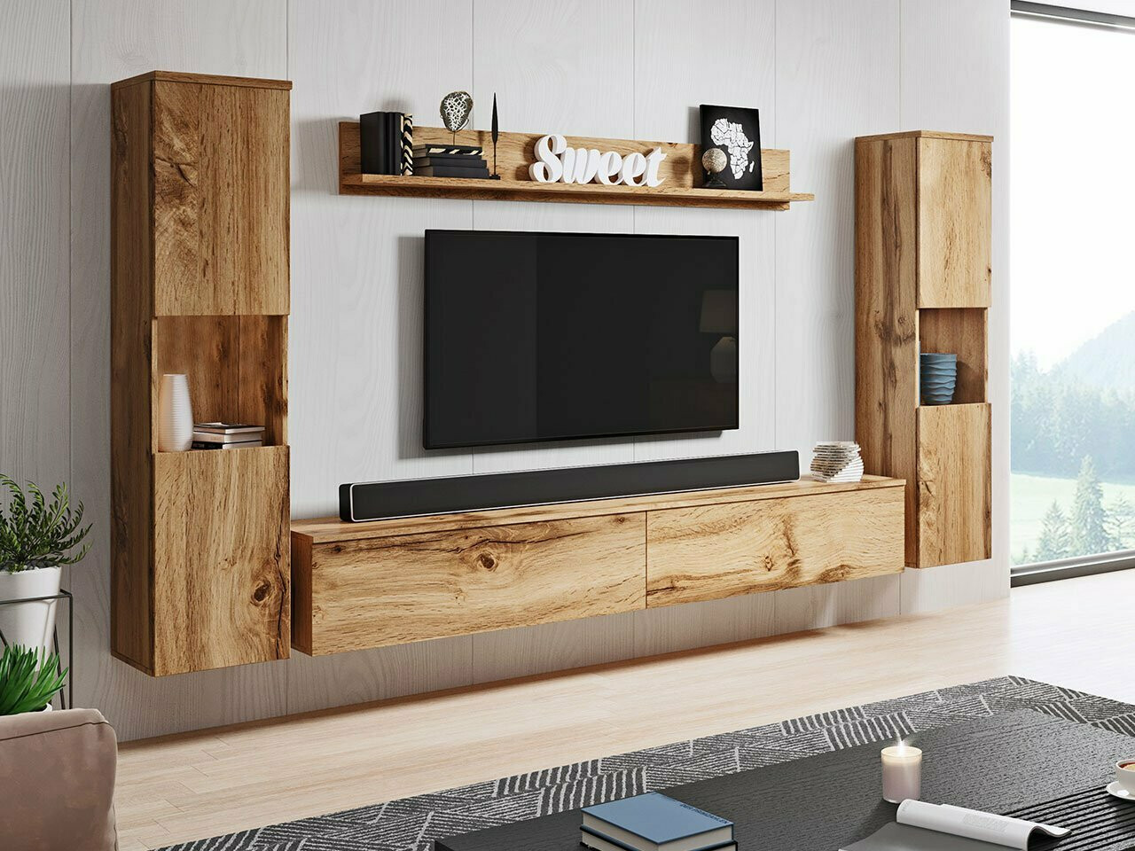 Woonkamerset Sarasota 131 (Wotan eik)