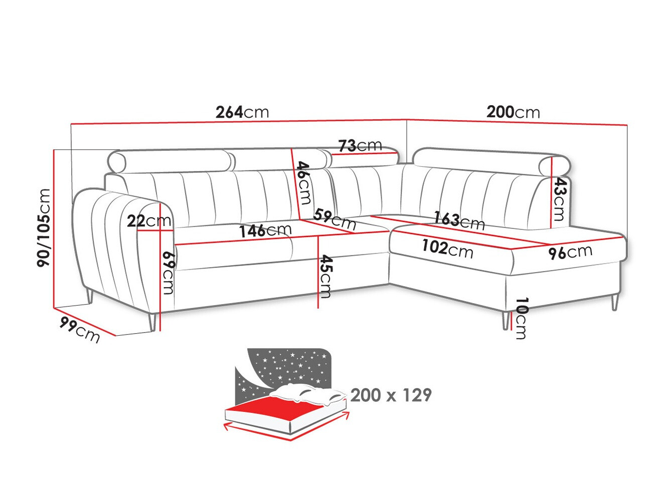 Hoekbank Temple 125 (Kronos 22)