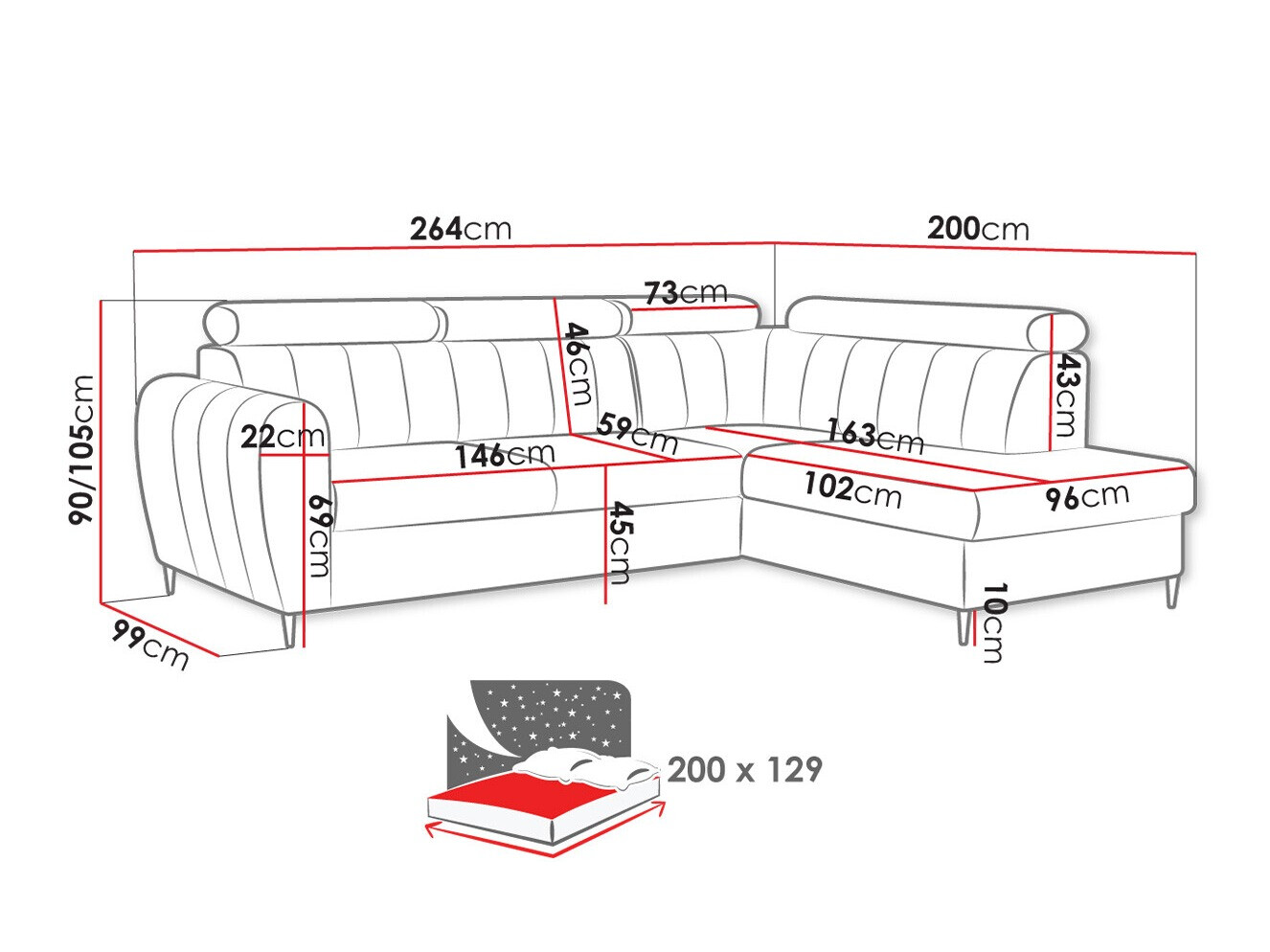 Hoekbank Temple 125 (Kronos 29)