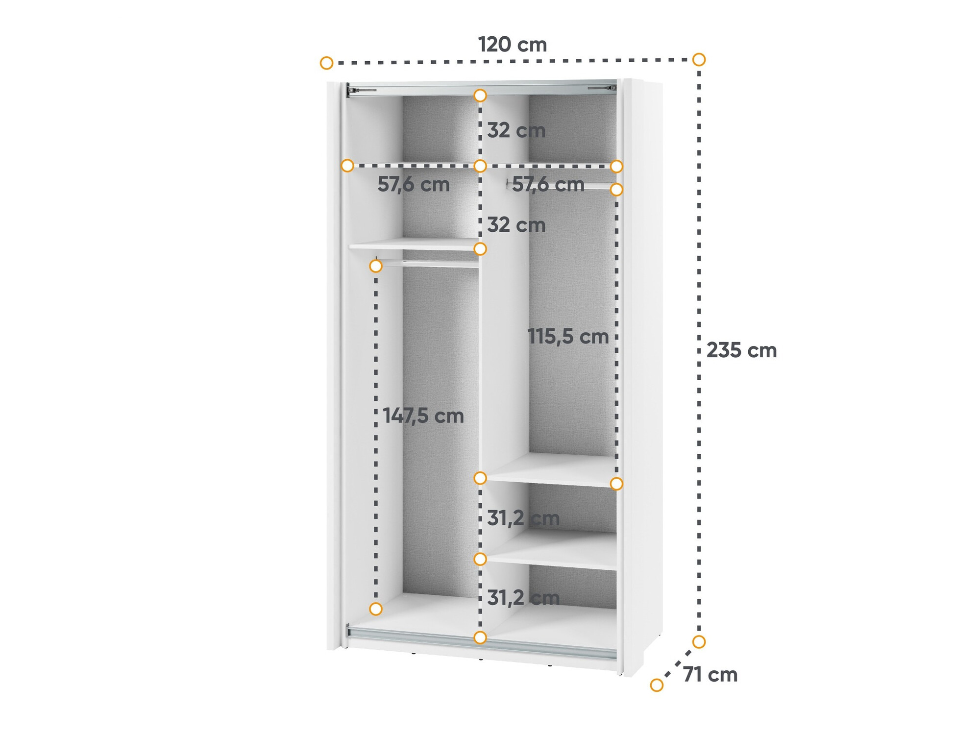 Kledingkast Fresno 132