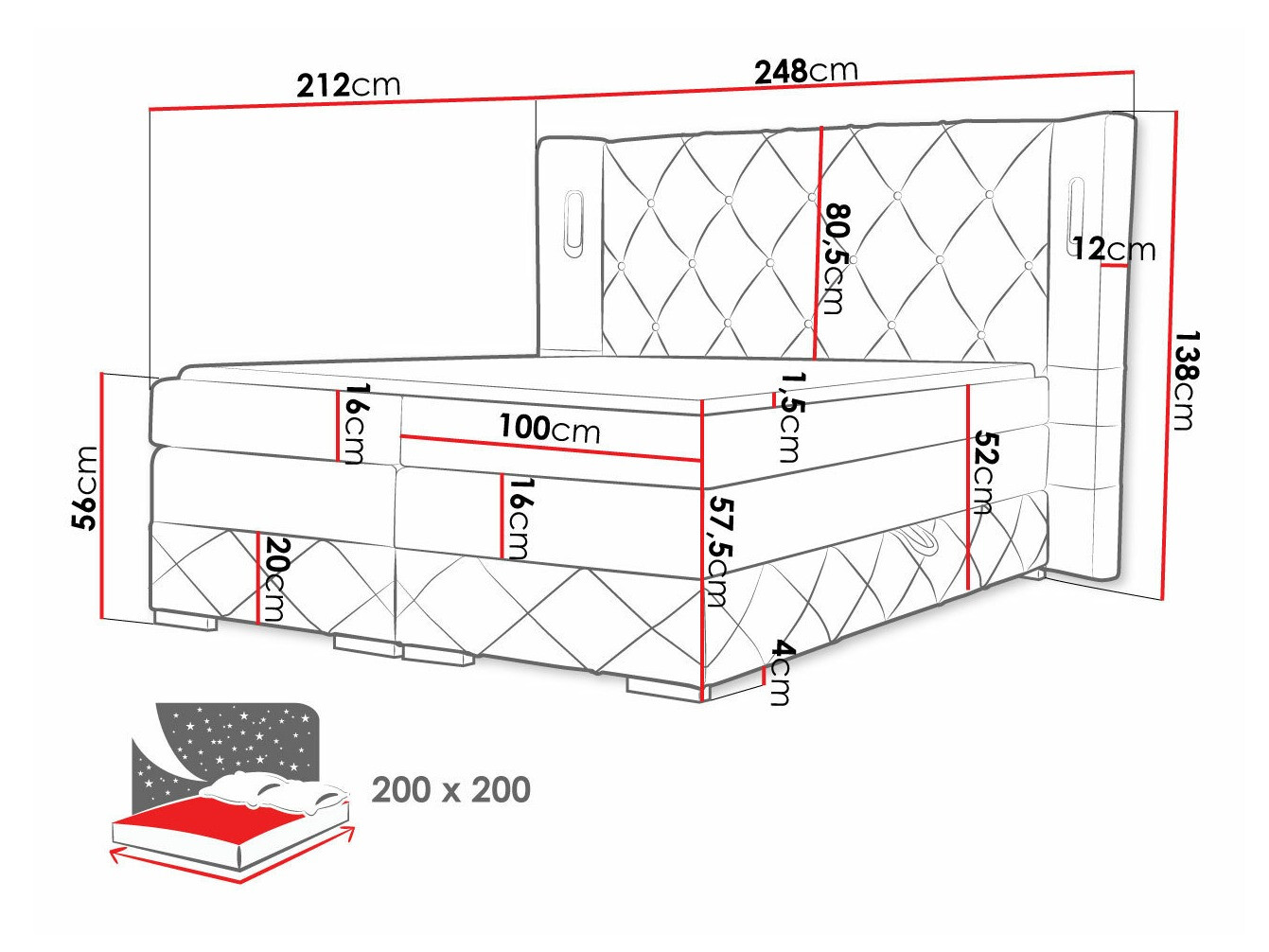 Boxspring Historia (Kameleon 59)