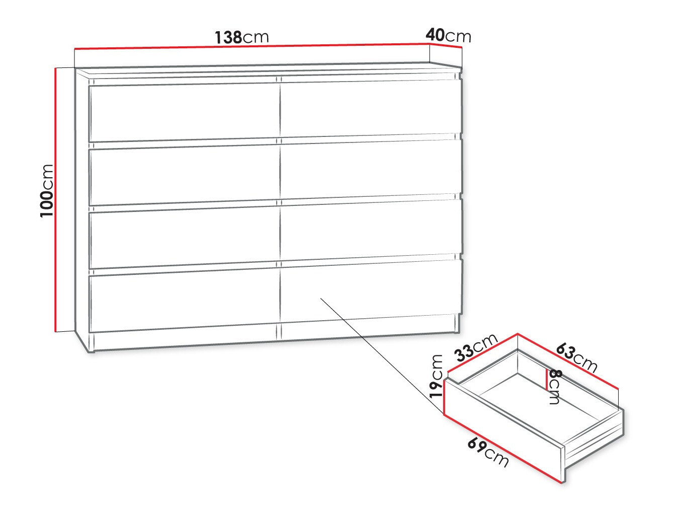 Ladekast Comfivo Structor III (Wit)