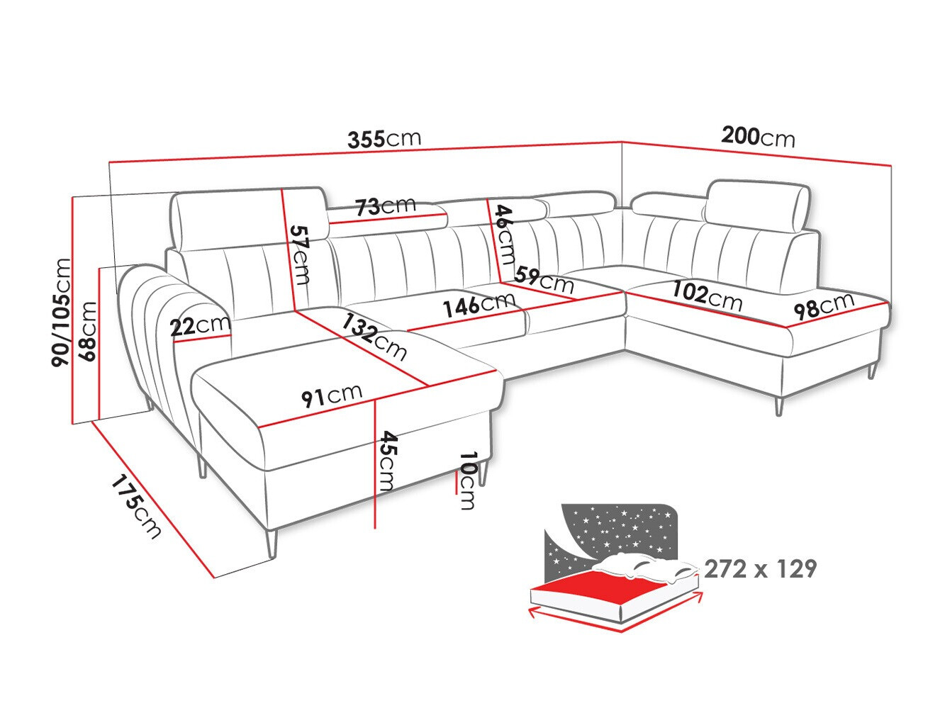Hoekbank Temple 128 (Kronos 01)