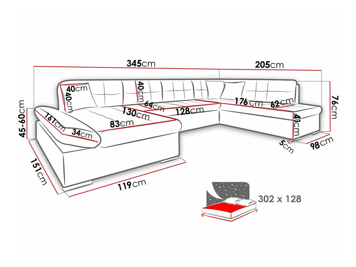 Hoekbank Comfivo 150 (Wave 09 + Wave 02)
