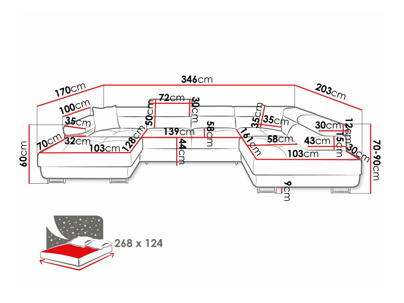 Hoekbank Comfivo Eliferu 103 (Poso 14)