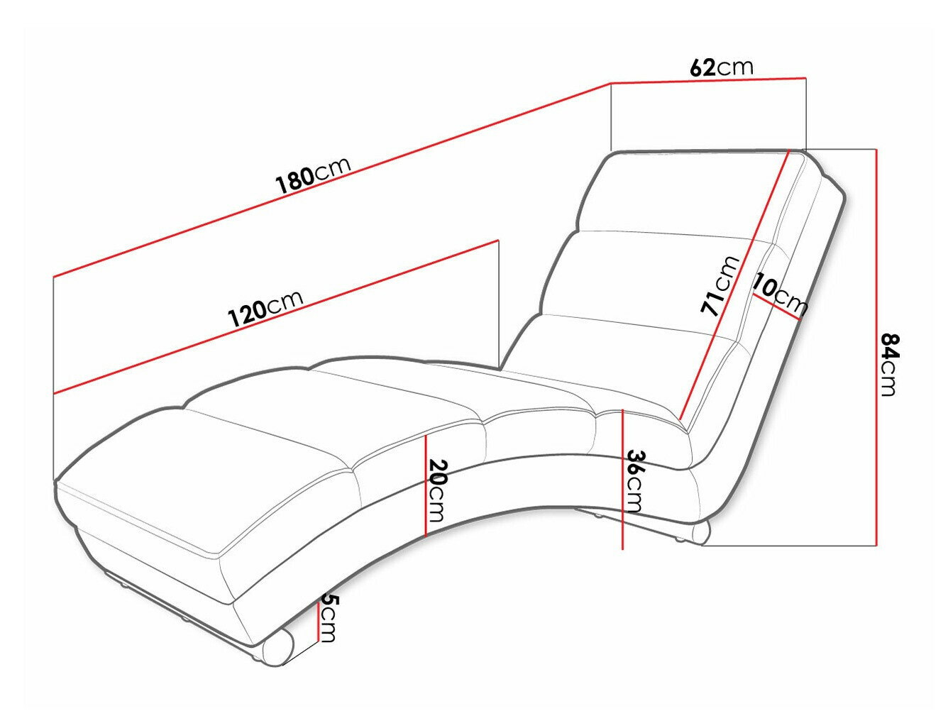 Ligfauteuil Comfivo 109 (Wave 05)