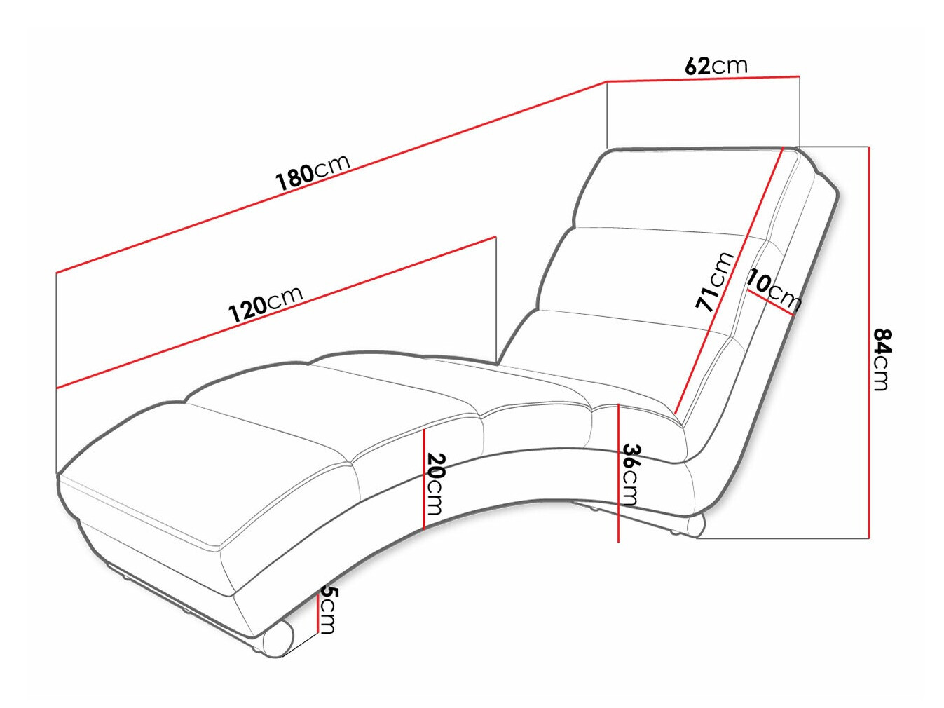 Ligfauteuil Comfivo 109 (Wave 15)