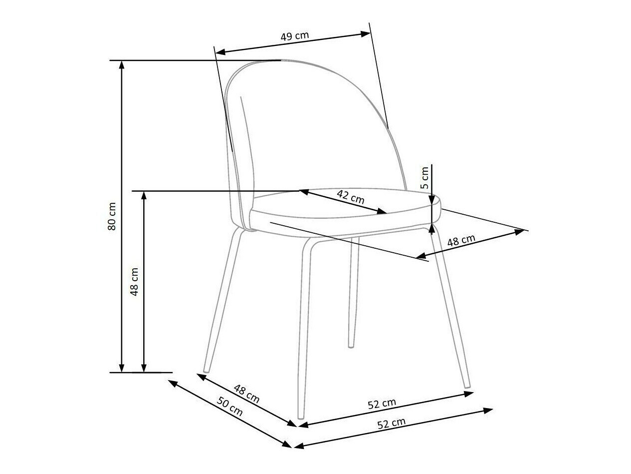 Stoel Houston 554 (Donkerblauw + Zwart)