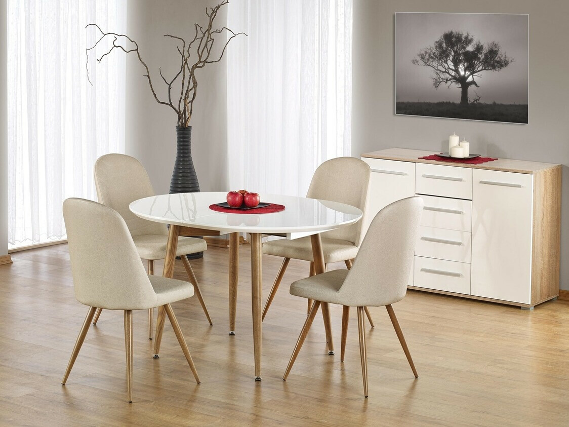 Tafel Houston 567 (Wit + Eiken honing)