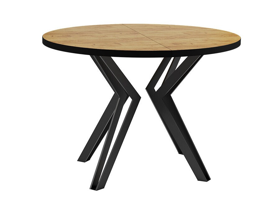 Tafel Oswego 111 (Ambachtelijke gouden eik + Zwart)