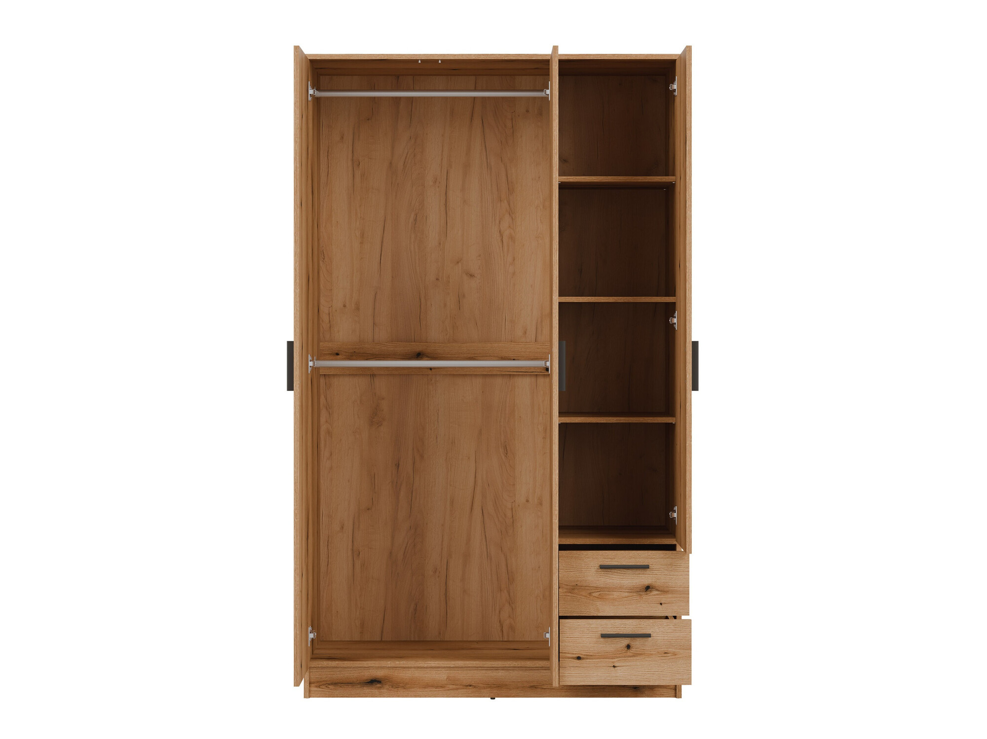 Kledingkast Orlando 222 (Licht eiken)
