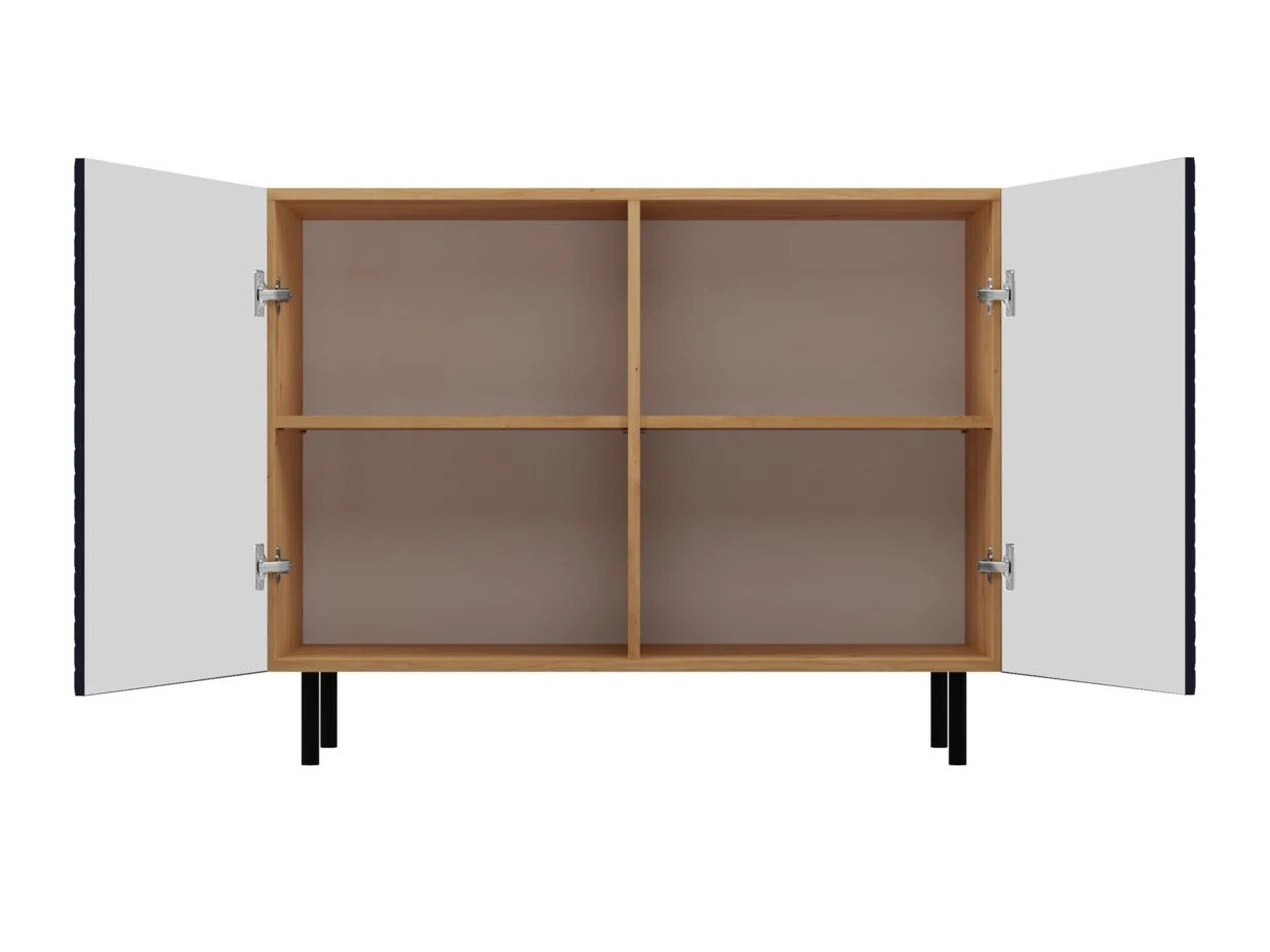 Dressoir Romseru 100 (Blauw + Artisan eiken)