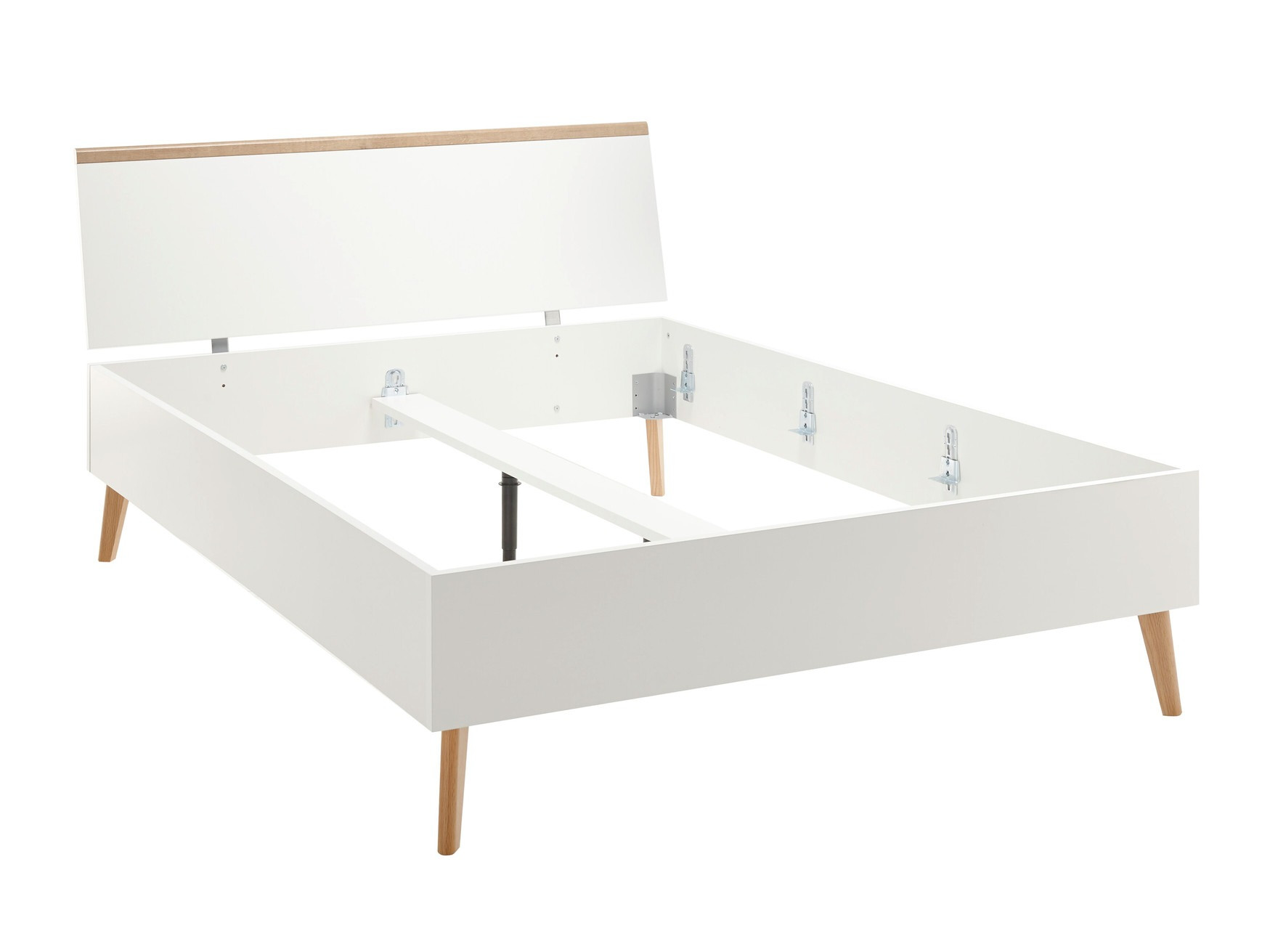 Bed Elbfiou 119 (Riviera eiken + Wit)