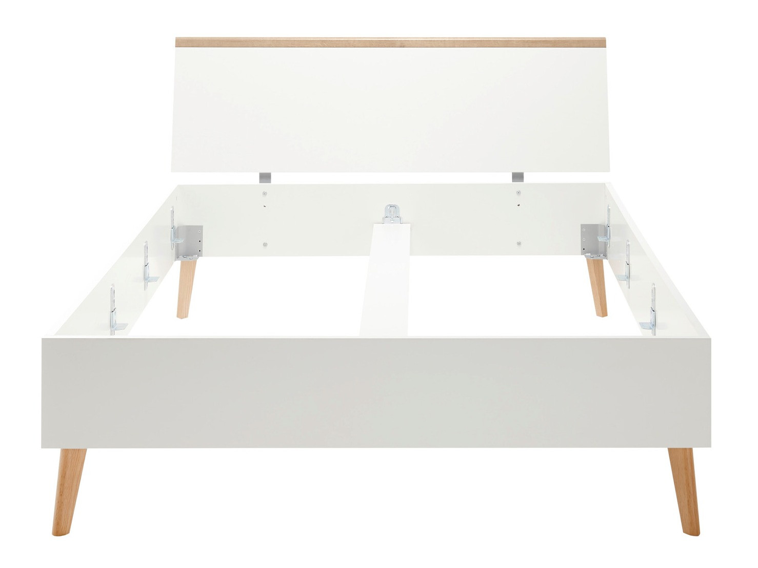 Bed Elbfiou 119 (Riviera eiken + Wit)