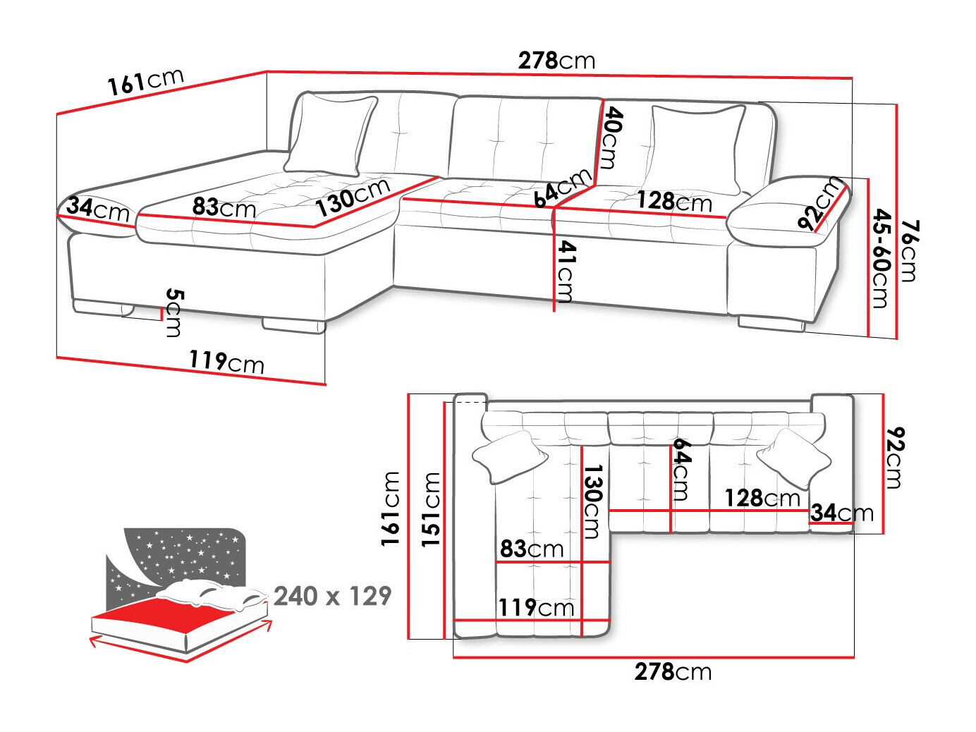 Hoekbank Comfivo 152 (Velo 625)