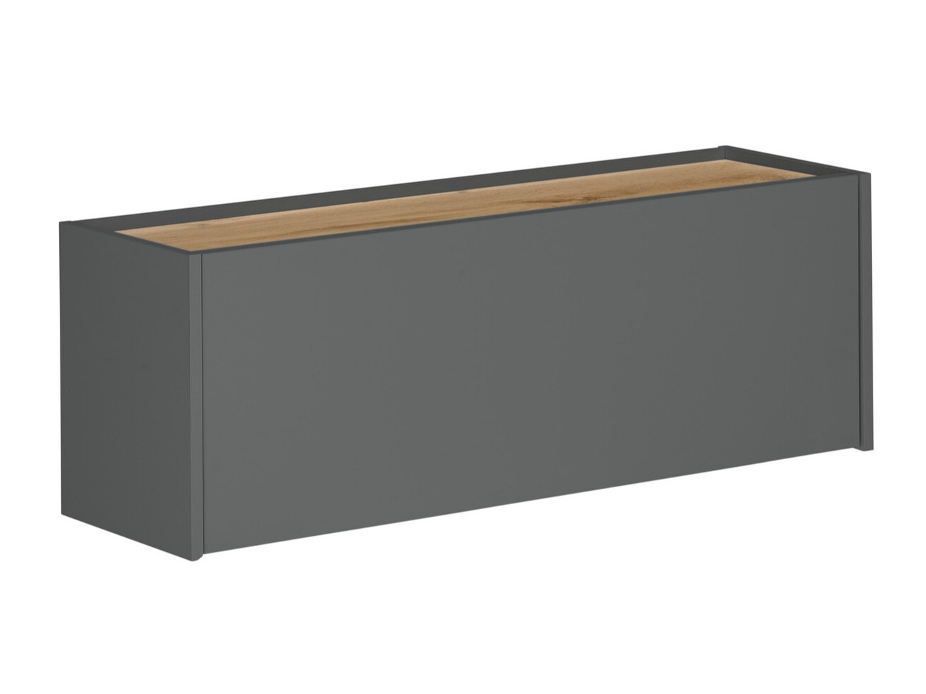 Wandkast Elbsori 109 (Antraciet + Wotan eik)