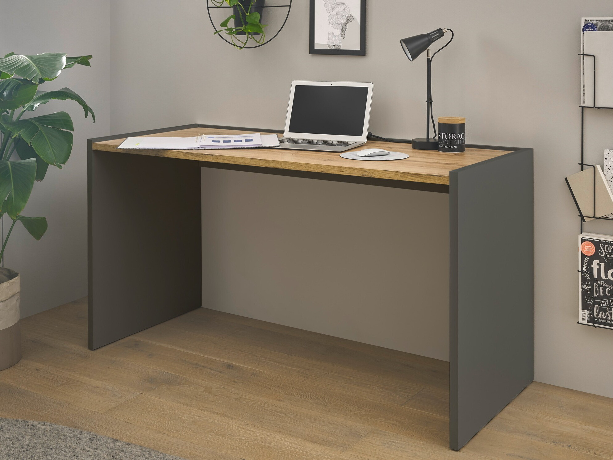 Bureau Elbsori 119 (Antraciet + Wotan eik)