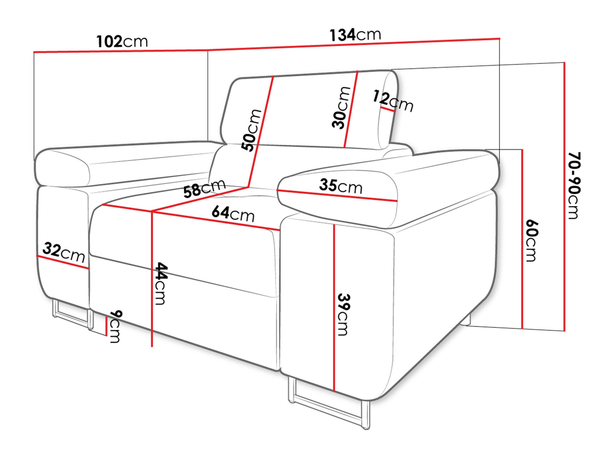 Fauteuil Comfivo Eliferu 106 (Soft 011 + Lux 06)