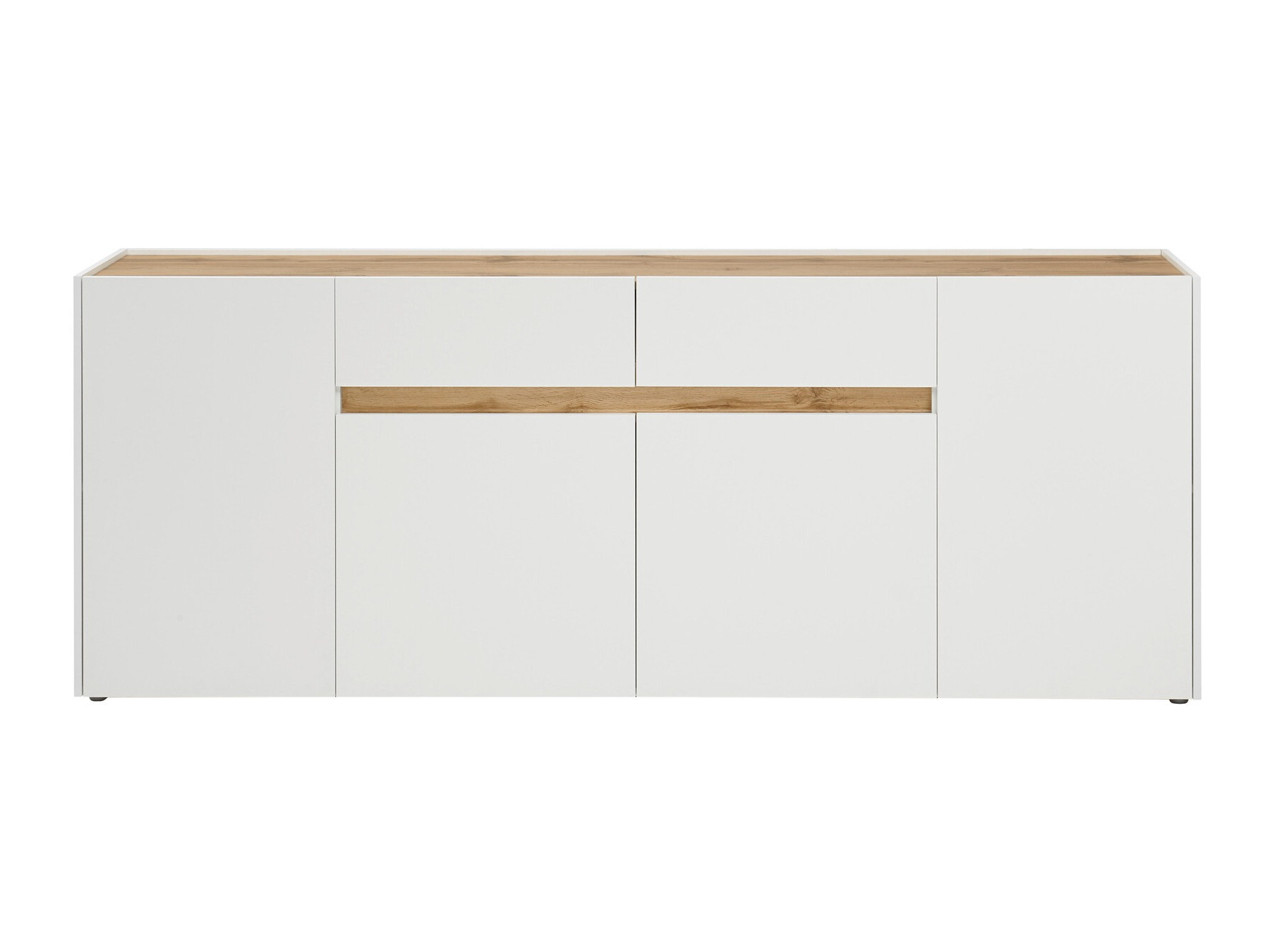 Ladekast Elbsori 118 (Wit + Wotan eik)