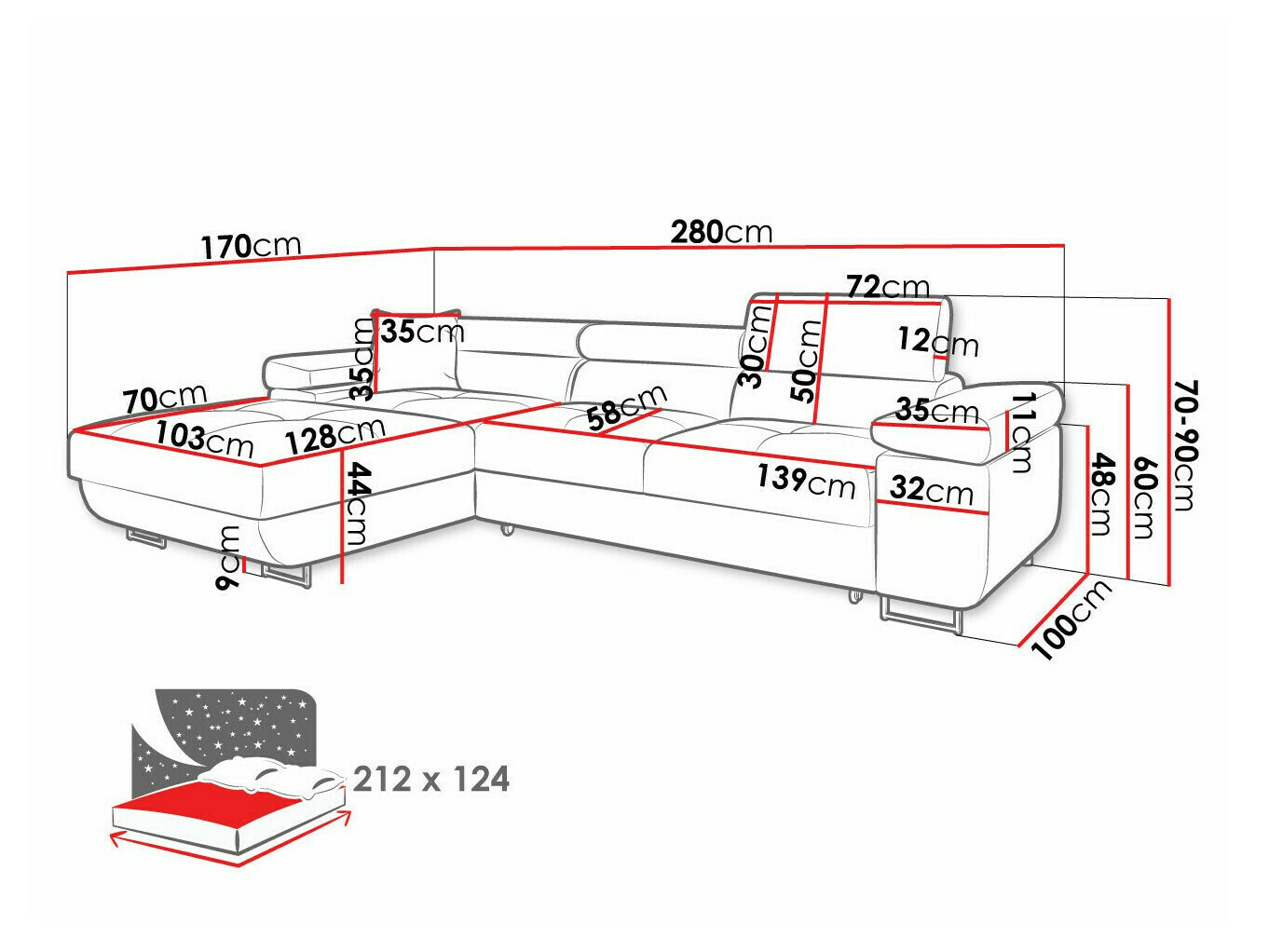 Hoekbank Comfivo Eliferu 102 (Soft 017 + Lux 05)
