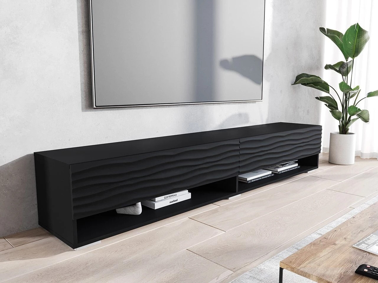 TV-meubel Sarasota 119 (Grafiet + Zwart)
