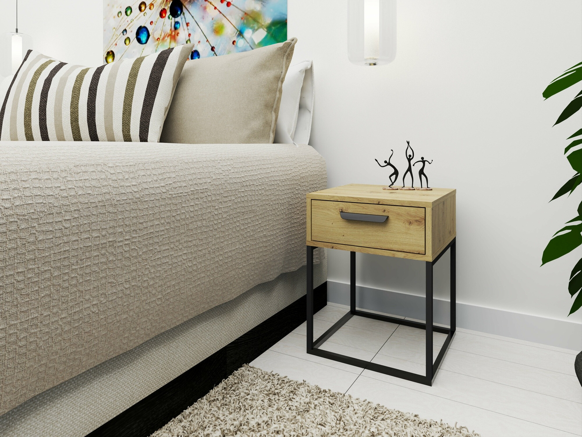 Nachtkastje Bristol 191 (Artisan eiken)