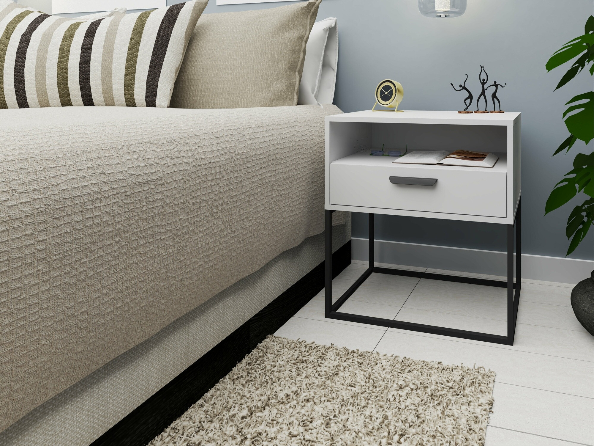 Nachtkastje Bristol 192 (Wit)