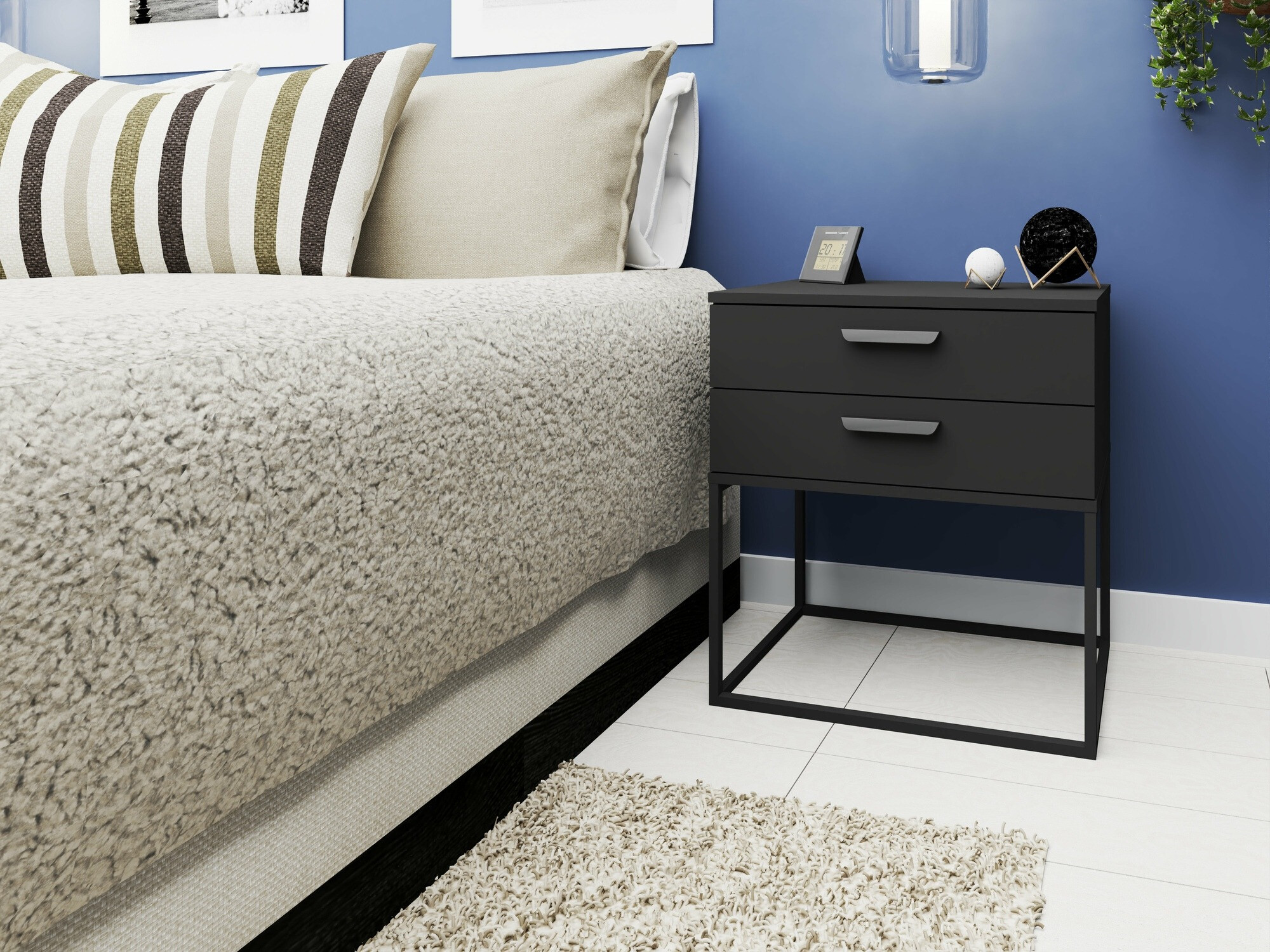 Nachtkastje Bristol 194 (Antraciet)